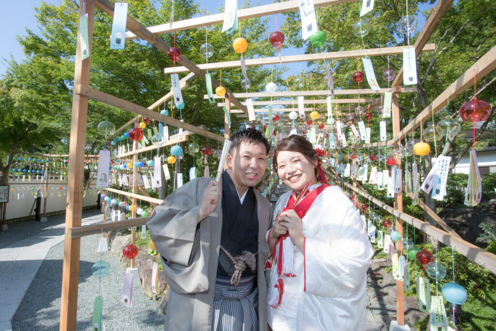 夏の宝徳寺「風鈴まつり」フォトウエディング