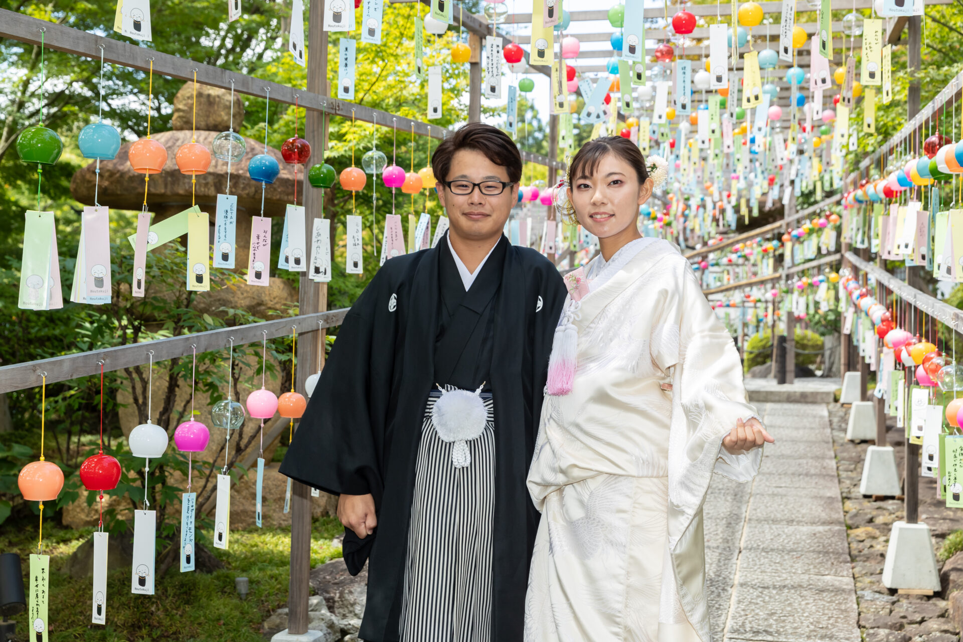 宝徳寺の床もみじと和装