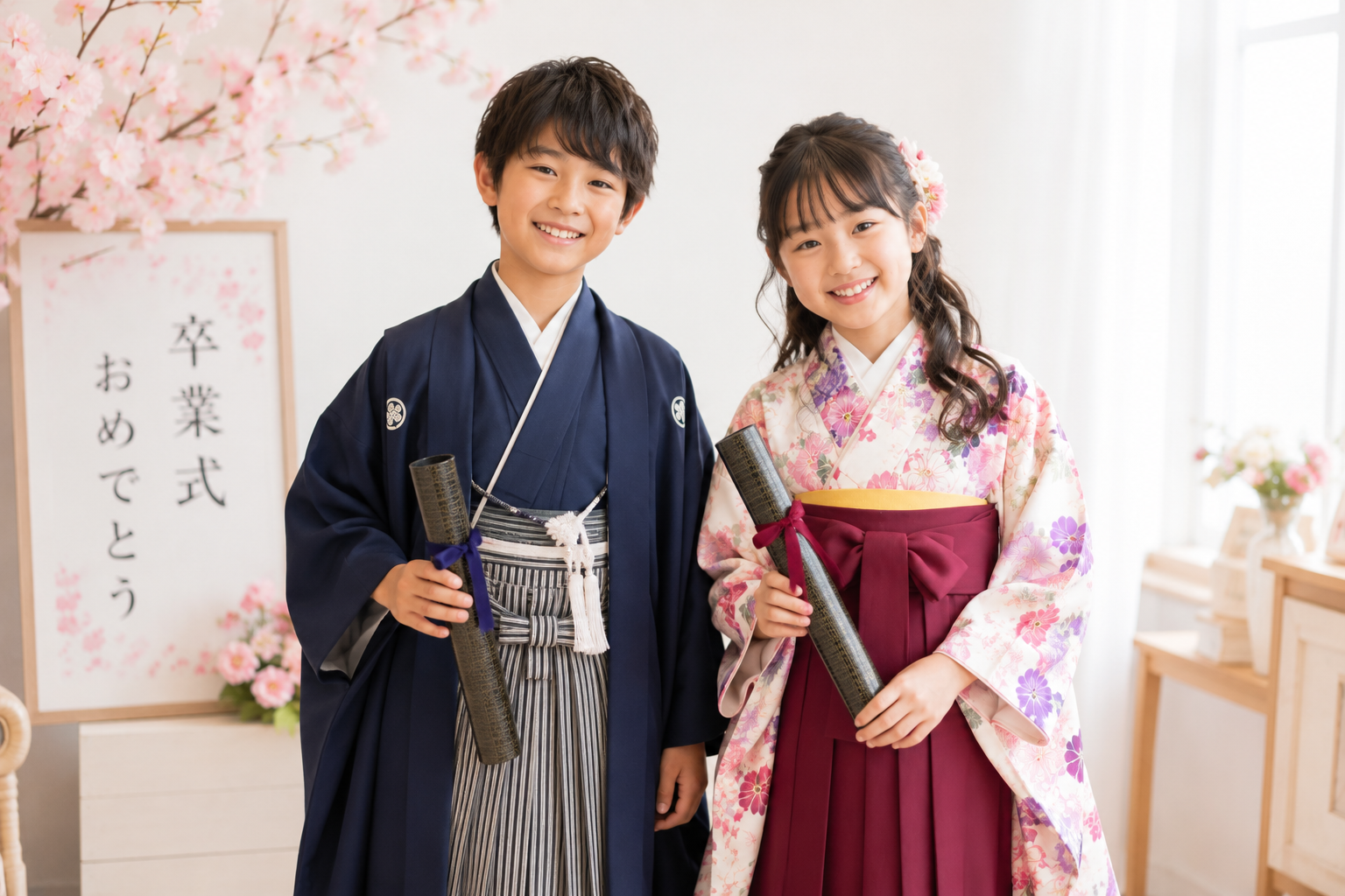 卒業式当日のお支度