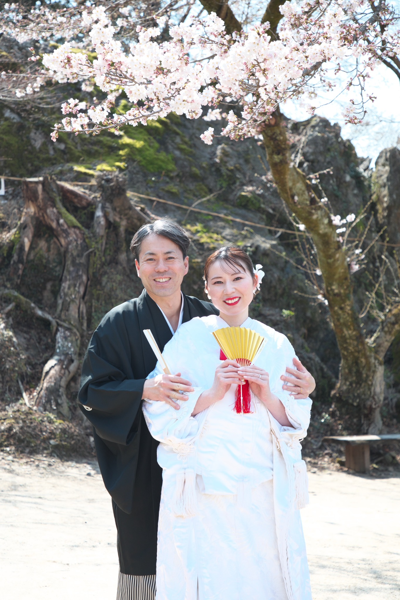 スタジオラヴィの和装の結婚記念写真
